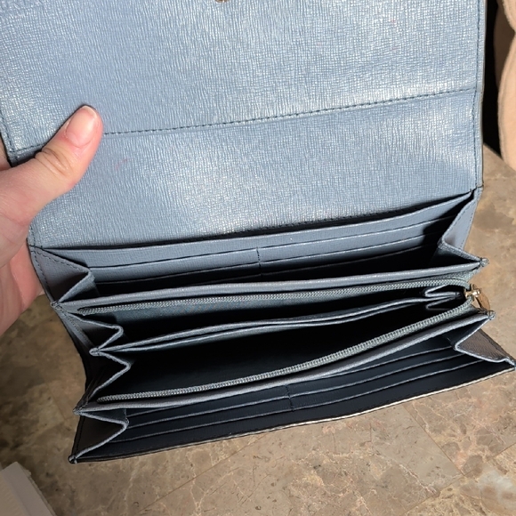 Furla Light Blue Leather Wallet - Picture 13 of 16